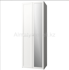 Харрис 62 (спальня) Шкаф для одежды зеркало  ([01]) (Белый)
